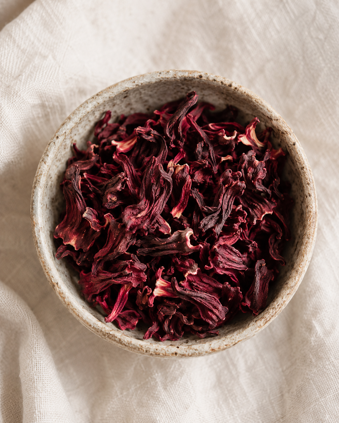 Flor de Jamaica lista para infusionar